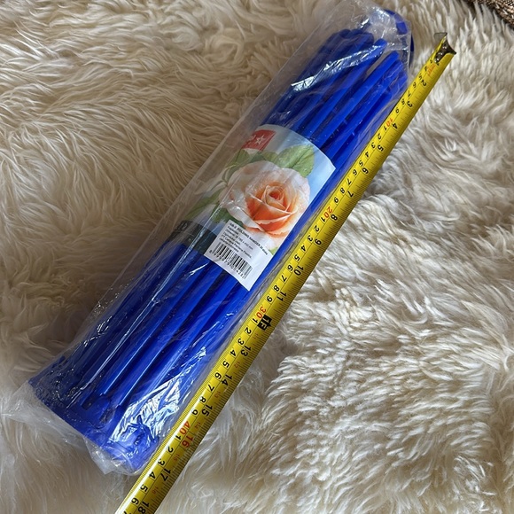 Bright blue hanging drying rack for clothes. Never opened. 17” long. Lightweight - Picture 7 of 7
